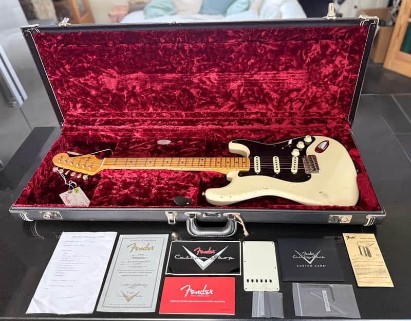 Fender Custom Shop Limited Edition Ancho Poblano Journeyman Relic Stratocaster with Maple Fretboard 2016 - White Blonde image 1