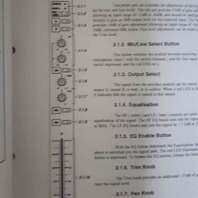 Sonifex Sovereign Mixer User Handbook for MX-10, MX-145 & MX-PSU 1995-97 image 7