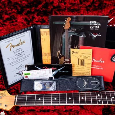 2022 Fender Custom Shop Limited Edition ‘65 Stratocaster Journeyman Relic Aged Blue Sparkle, Mint w/ Case, COA, Tags image 23