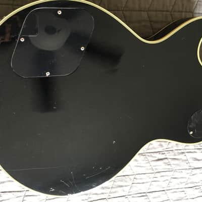Epiphone Les Paul Custom Vintage late '80s Open Book Headstock Aged Black Long Neck Tenon Mik Ebony image 3