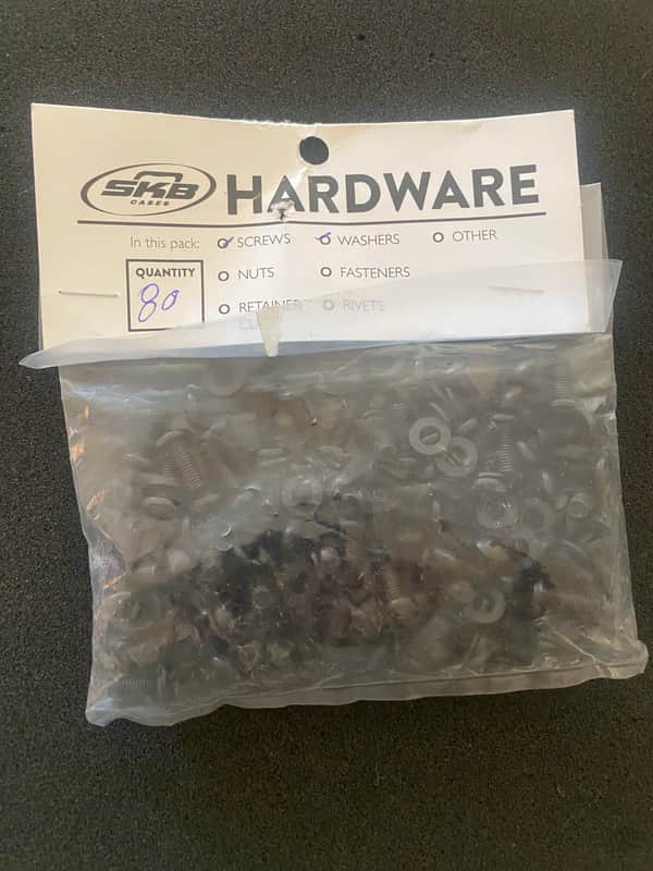 SKB Rack RS Screws and Washers 80 Pack 2025 - Black image 1