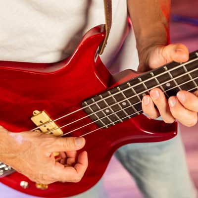 Washburn SB4R | Wing Series Scavenger Electric Bass, Trans Red. New with Full Warranty! image 11