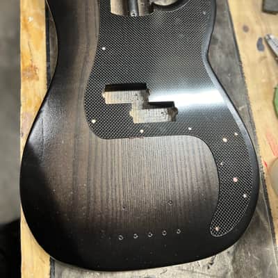 Madlad Instruments 3K Twill Carbon Fiber Precision Bass PBass pickguard (made with pride in north Texas) image 4