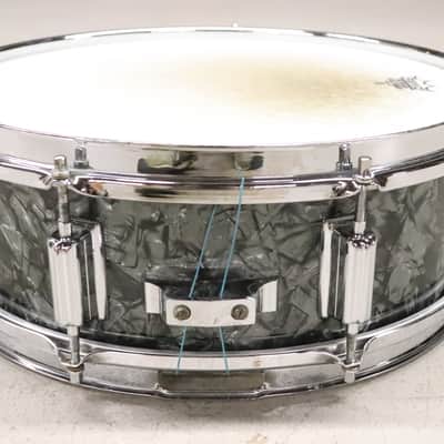 Rogers 5x14" Powertone 8 Lug Snare Vintage 1960's Black Diamond Pearl image 7