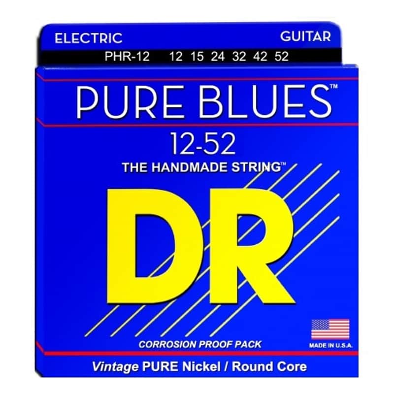 DR PHR-12 Pure Blues Nickel ExHeavy Electric Guitar Strings, .012 - .052 image 1