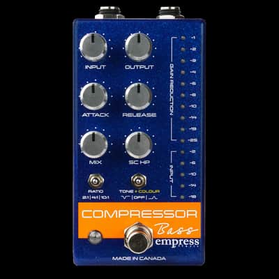 Empress Effects Bass Compressor Guitar Effect Pedal - Blue image 1