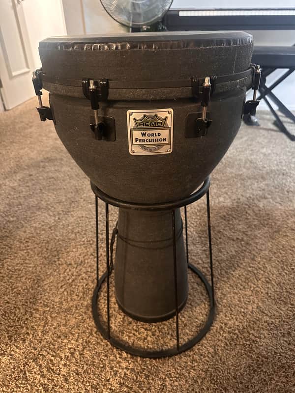 Remo Djembe (World Percussion) w/ Lightweight Floor Stand image 1