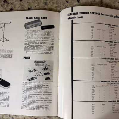 Fender 1955 Catalog Reprint Stratocaster Telecaster Precision Bass StringMaster 2 3 4 Neck Deluxe Twin Amp Band Master Pro Bassman Super Tremolux Tweed Princeton champ image 9