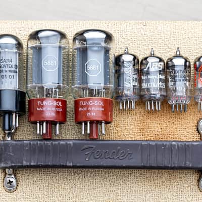 1962 Fender Tremolux Brown Panel Pre-CBS Blonde Piggyback Tube Amp 2x10 w/ Altec 425-8A image 22