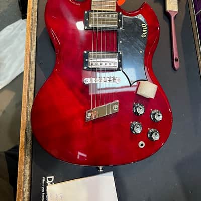 Guild Polara Deluxe Electric Guitar - Cherry Red image 11