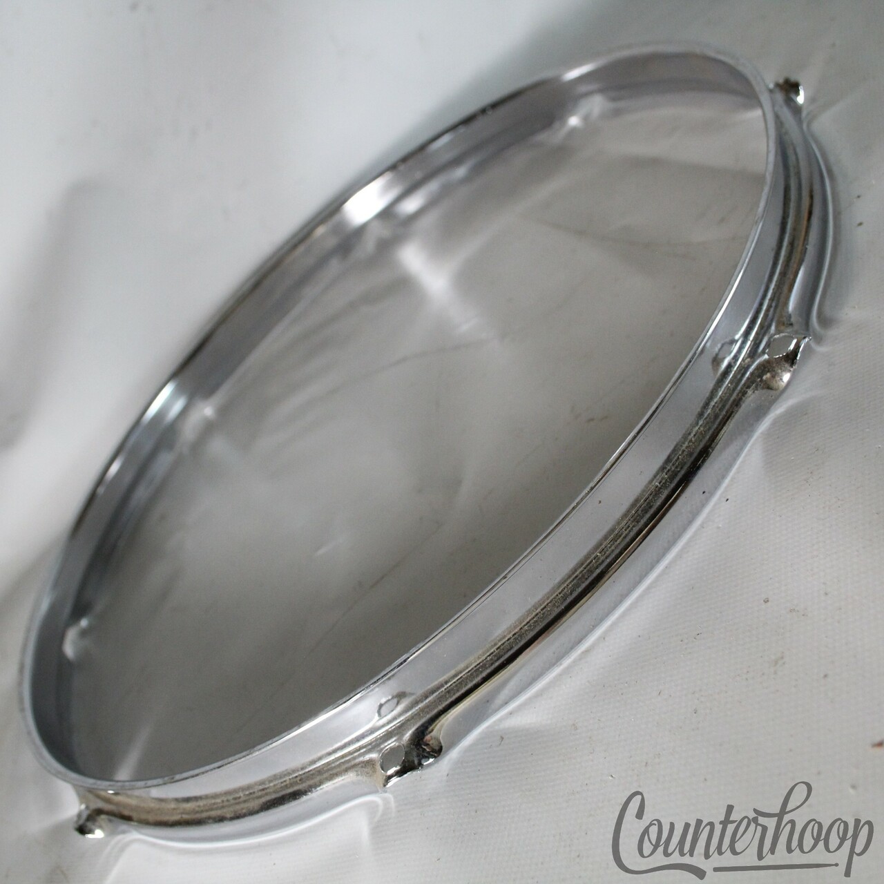 Rogers 14" Powertone Snare/Floor Tom Drum Batter Rim/Hoop 8Lug Triple-Flange 60s — main photograph