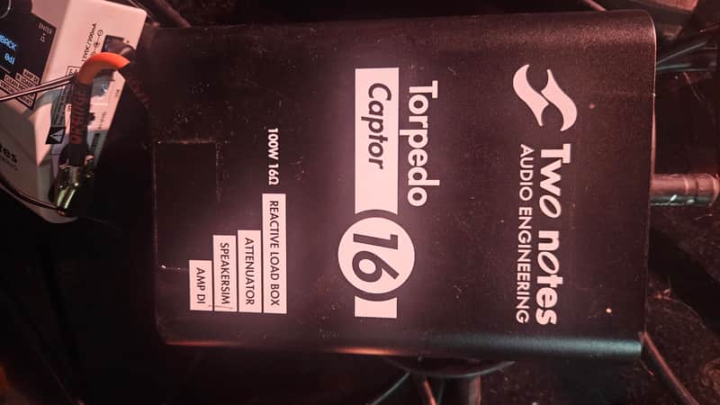 Two Notes Torpedo Captor Loadbox / Attenuator / DI - 16 Ohm 2010s - Black image 1