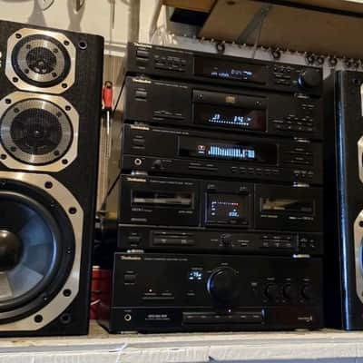 TECHNICS 7 PIECE COMPONENT HIFI STEREO SYSTEM/EQ/AMP/CD/TAPE/PHONO/ JAPAN image 2