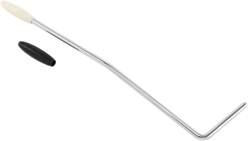 Fender Player Jaguar/Jazzmaster Tremolo Arm, Chrome with Black and White Knobs image 1