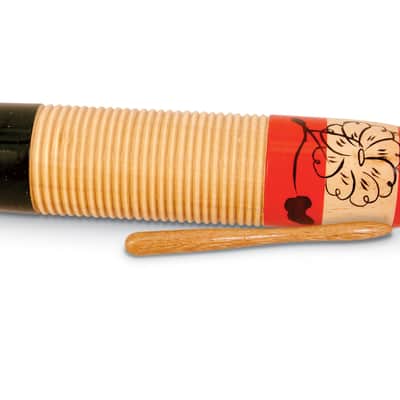 Latin Percussion CP249 Wood Cylinder Guiro w/ Scraper