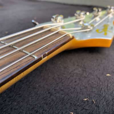 Squier Classic Vibe 60s Jazz Bass Inca Silver - Matching Headstock image 6