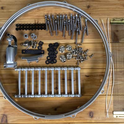 6.5"x14" Satin Chrome Snare Drum Hardware Kit - Satin image 7