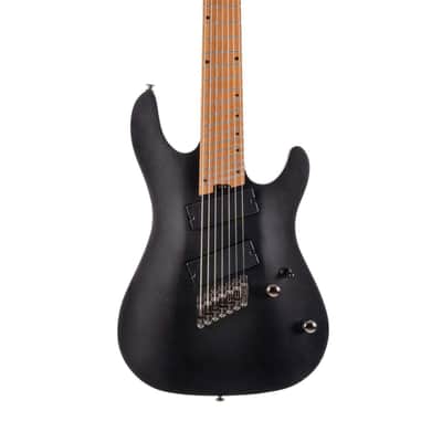 Cort KX Series Multi-Scale 7-String Electric Guitar - Open Pore Black image 1