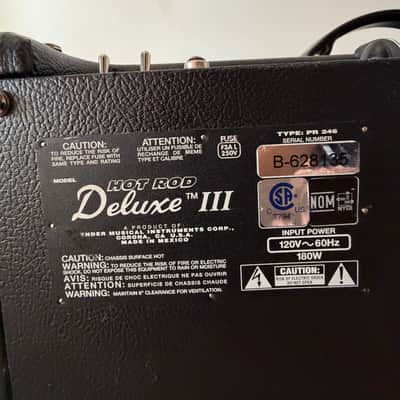 Fender Hot Rod Deluxe 3-Channel 40-Watt 1x12" Guitar Combo 2002 - 2010 - Black image 10