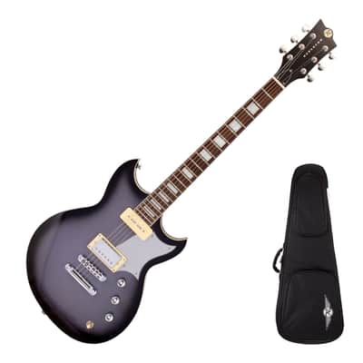 Reverend Sensei H90 Electric Guitar, Periwinkle Burst with Reverend Soft Case image 1