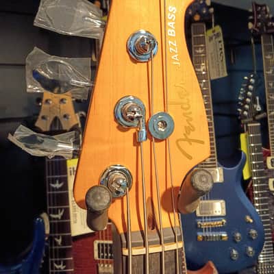 Fender American Ultra II Jazz Bass with Ebony Fretboard 2024 - Present - Texas Tea image 5