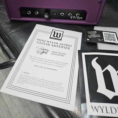 Wylde Audio Berzerker Zakk Wylde 50 watt mini amp limited edition 67 of 300 year Zakk was born. Wylde Audio 2026 - Purple image 3