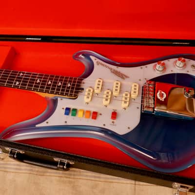 Teisco  Spectrum 5  1990 - Frosted Blue Acrylic image 11