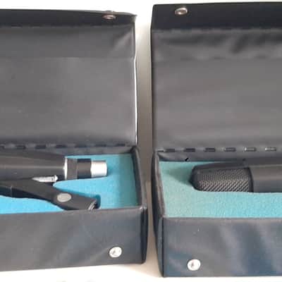 Set of 2x Sennheiser MD 421-U4 matched serials Cardioid Dynamic Microphones 1960s - 1990s - Black image 4