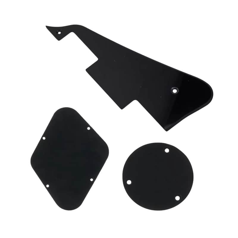 Les Paul Pickguard and Control Covers - Black image 1