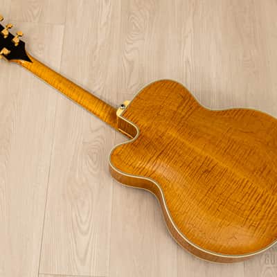 1991 Benedetto Manhattan Cutaway Archtop Electric Guitar Blonde, Near-Mint w/ DeArmond Rhythm Chief 1100, Case image 16
