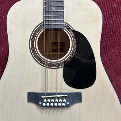 Rogue RA-090 Dreadnought 12-String Acoustic Guitar Natural image 2