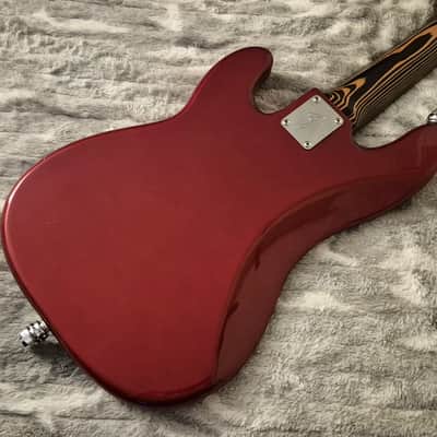 Fender Precision V Parts Bass - 5-String - Zebrawood Neck - 2000s - Candy Apple Red image 9