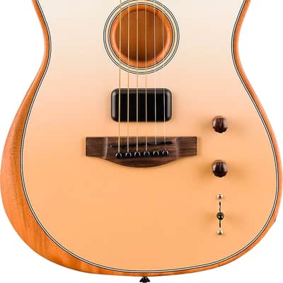 Fender FINNEAS Signature Acoustasonic Player Telecaster Acoustic-Electric Guitar, Solid Spruce Top, Cappuccino Fade image 1