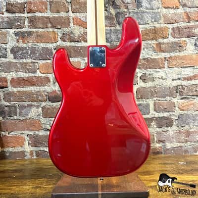 Fender P-Bass *MIJ* Electric Bass w/GB (1990s - Candy Apple Red) image 6