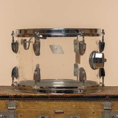1970s Ludwig Vistalite Tom in Clear - 8x12 image 3