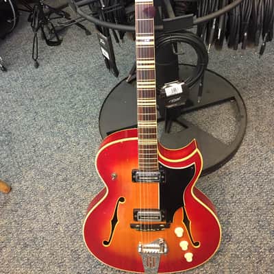 Rare 1966 Hofner President Cherry Sunburst Vintage image 1