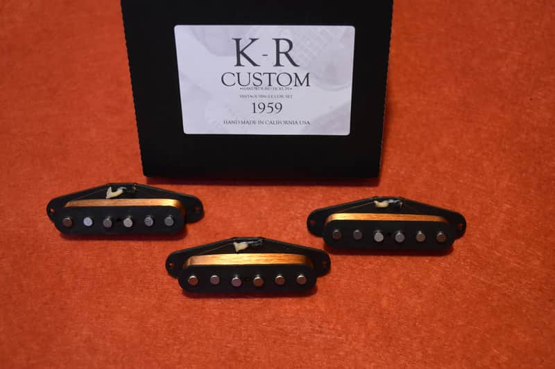 K-R Custom Single Coil Pickups Set '59 for Strat Style guitars image 1