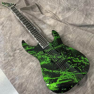 ESP USA M-II NTB NT 1-Off Custom Alien Blood Splatter image 2