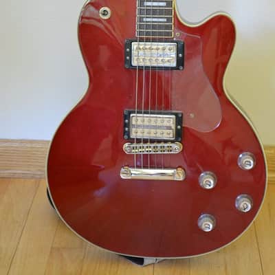 DeArmond M72 "Bluesbird" Solid Body Electric Guitar 90's Trans Red Red image 1