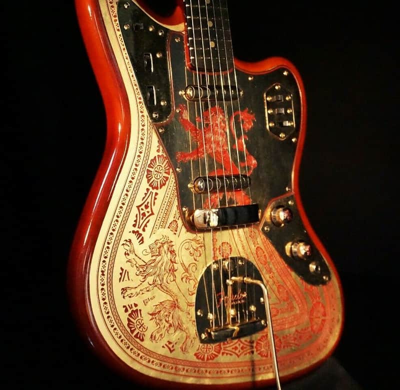 Fender Custom Game Of Thrones House Lannister Jaguar Guitar HL-06 image 1
