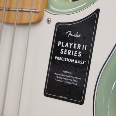 Fender Player II Precision Bass Maple Fingerboard Birch Green Electric Bass Guitar 8lbs 8oz image 2