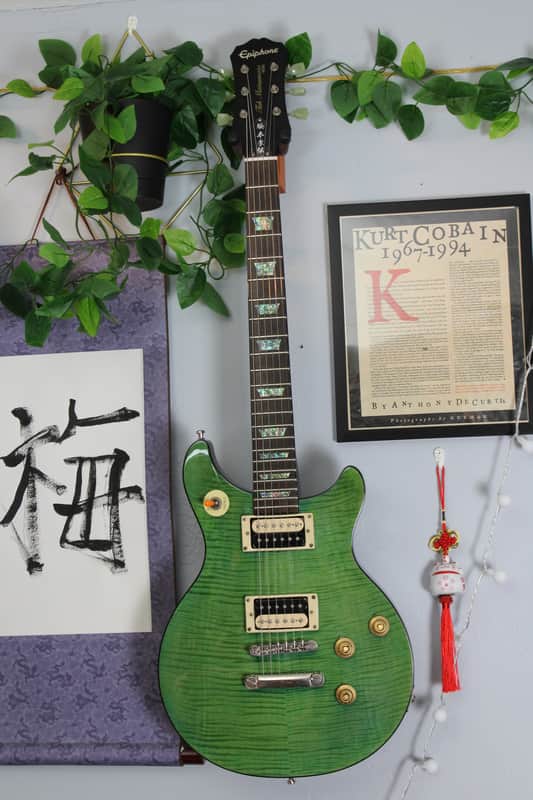 2013 Epiphone Tak Matsumoto DC Custom - (formerly) Aqua Blue image 1