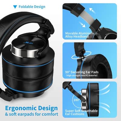 Professional Dj Stereo Monitor Adapter Free Headphones  3.5 mm and 6.35 mm Plug image 3