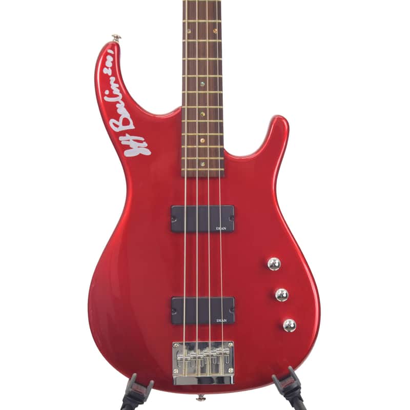 Used Dean Jeff Berlin Electric Bass Guitar - Red image 1