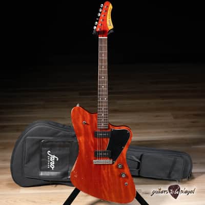 Fano PX6 Alt de Facto Mahogany Wraptail Guitar w/ Lollar P-90s – Faded Cherry image 1