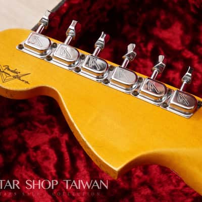 2021 Fender Custom Shop 1969 Stratocaster Heavy Relic HSS-Aztec Gold. image 14