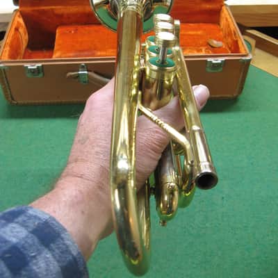 Huttl Cornet - Chris Kratt 1979 - Nickle SIlver Bell Model, Original Case and Chris Kratt MP image 13