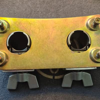 Yamaha Double Holder, Tom Mount Bracket for Bass Drum with hardware image 2