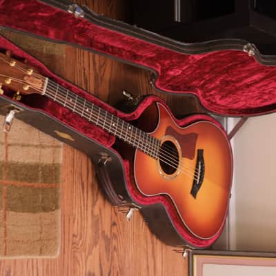 1996 Taylor 512-NG (Nanci Griffith Signature Model - RARE only 100 made) Cherry Sunburst, Florentine image 9