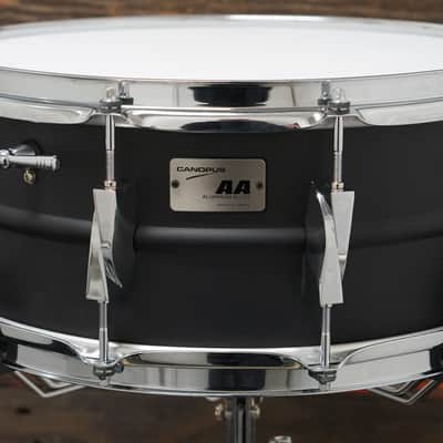 Canopus 6x14" Aluminum Alloy Snare Drum - Jet Black image 1